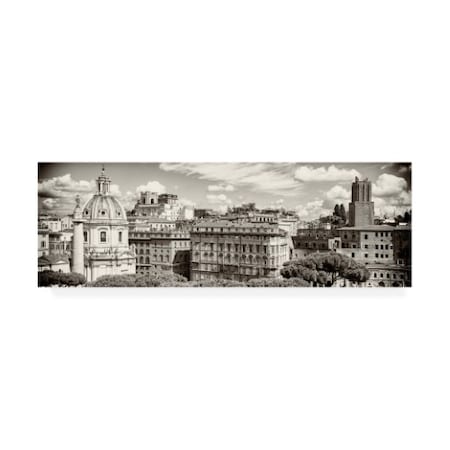 Philippe Hugonnard 'Dolce Vita Rome 2 View Of Rome IX' Canvas Art,6x19